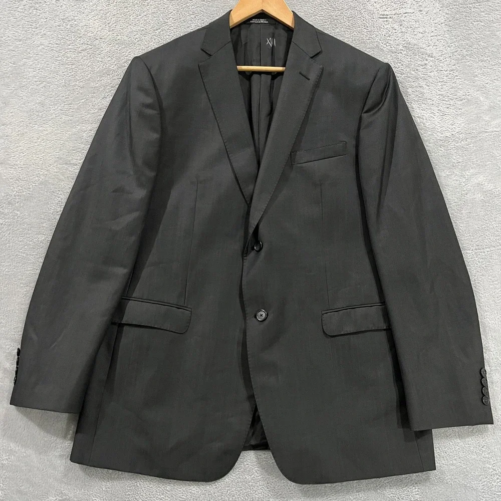 Z Zegna‎ Blazer Mens 44R Gray Mohair Wool Sports Jacket Coat Preppy